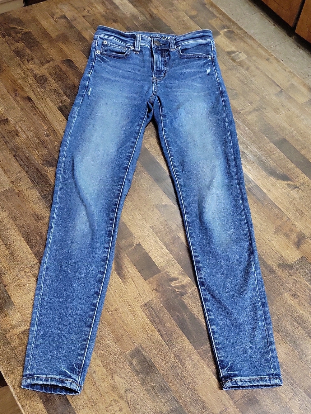 American Eagle High Rise Jegging Women's Skinny Jeans in Medium Blue Size 2